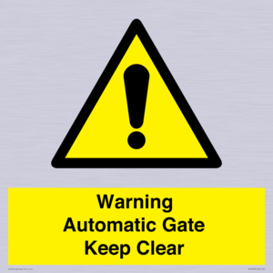 Warning Automatic Gate Keep Clear